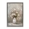 Stupell Industries Vintage Still Life Daisies Floater Framed Canvas Wall Art Design by LSR Design Studio